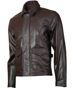 Lightweight Indiana Jones Brown Leather Jacket SI-130